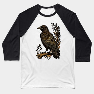 Bird Perched Baseball T-Shirt